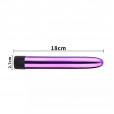 Vibrador Personal Liso - À Pilha - Cores Rosa,Roxo