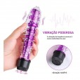 Vibrador Feminino Com Cerdas Massageadoras Texturizado