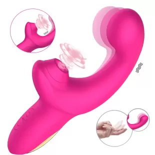 Vibrador com Movimentos de Dedos com 10 Modos de Ondas de Pressão