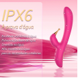 Vibrador com Estimulador de Clitóris  9 Modos e Vibrações 