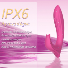 Vibrador com Estimulador de Clitóris com Estimulador  10 Modos