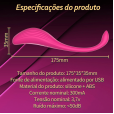 Vibrador de Aplicativo com 9 Modos de Vibrações