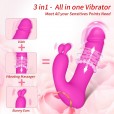 Vibrador com Estimulador de Clitóris, Com Anel Vai Vem e com a Função APP- Com 9 Modos de Vibrações ( Acompanha Controle Remoto )