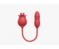 Vibrador com Estimulador de Clitóris e Mamilos com 10 Modos de Vibrações 