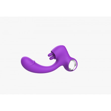 Vibrador com Estimulador  de Clitóris e 10 Modos de Vibrações  