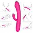 Vibrador com Estimulador de Clitóris e 9 Modos de Vibrações  