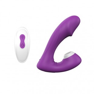 Vibrador com Estimulador de Clitóris e Pulsação  9 Modos 