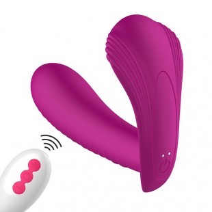 Vibrador com Estimulador de Clitóris e Aquecimento 10 Modos de Vibrações 