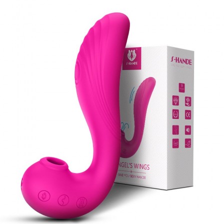 Vibrador com Estimulador de Clitóris e Pulsação 10 Modos 