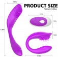 Vibrador de Casal com Estimulador de Clitóris 10 Modos 